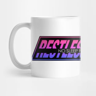 Restless Knights V6 Retro (background) Mug